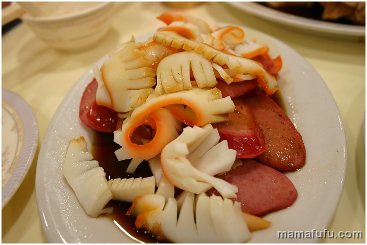 sausage and squid.JPG - 潮州打冷, hong kong, china